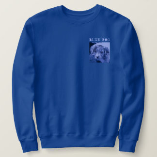 Blauwe hond T-shirt