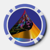 Blauwe honden poker chips (Achterkant)