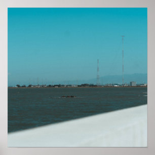 Blauwe Horizon Poster