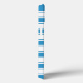 Blauwe horizontale streep Case-Mate iPhone case (Achterkant / Rechts)