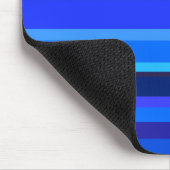 Blauwe horizontale strepen muismat (Hoek)