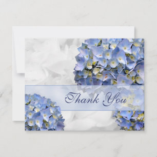 Blauwe Hortensia Bedankkaartjes Bedankkaart