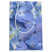 Blauwe hortensia bloeit medium cadeauzakje (Voorkant)