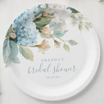 Blauwe Hortensia Bloemenschildering Bruidsfeest