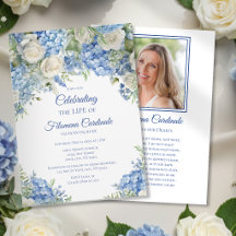 Blauwe Hortensia Bloemige Herdenking van het Leven
