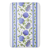 Blauwe Hortensia Bloemmotief Badmat (Voorkant Verticaal)