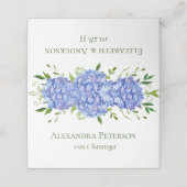 Blauwe Hortensia Bruiloft (Buitenkant ongevouwen)
