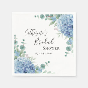 Blauwe Hortensia Bruilofts Bruiloftsfeest Servet