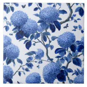 Blauwe Hortensia Cottage Tuin Bloemen Tegeltje