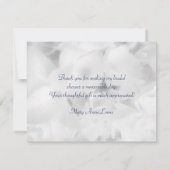 Blauwe Hortensia Dankkaartjes Bedankkaart (Achterkant)