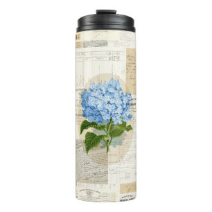 Blauwe Hortensia Franse Ephemera Thermal Thermosbeker