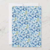 Blauwe hortensia iets blauw voordat ik elegant doe kaart (Achterkant)
