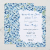 Blauwe hortensia iets blauw voordat ik elegant doe kaart (Voorkant / Achterkant)