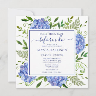 Blauwe Hortensia Iets Blues Voor Ik Trouw Kaart