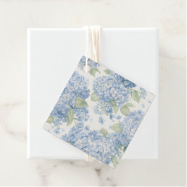 Blauwe Hortensia Luxe Cadeaubijsluiter | Kust Hamp Bedankjes Labels