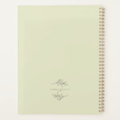 Blauwe hortensia met Initiaal Planner (Achterkant)