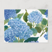 Blauwe hortensia | Mooie bloemen Struik Feestdagenkaart (Voorkant)