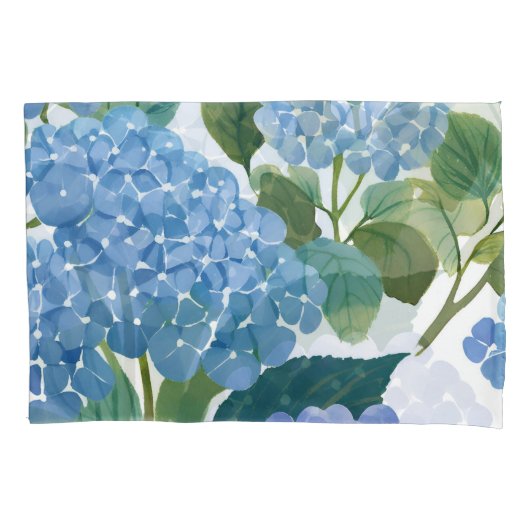 Blauwe hortensia | Mooie bloemen Struik Kussensloop (Voorkant)