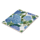 Blauwe hortensia | Mooie bloemen Struik Tegeltje (Zijkant)