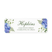 Blauwe Hortensia Script Probedinner Toespraak Etiket (Voorkant)