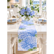 Blauwe Hortensia Watercolor Tuinfeest