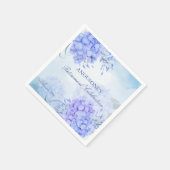 Blauwe hortensia's elegante Pensioenpartij Servet (Hoek)