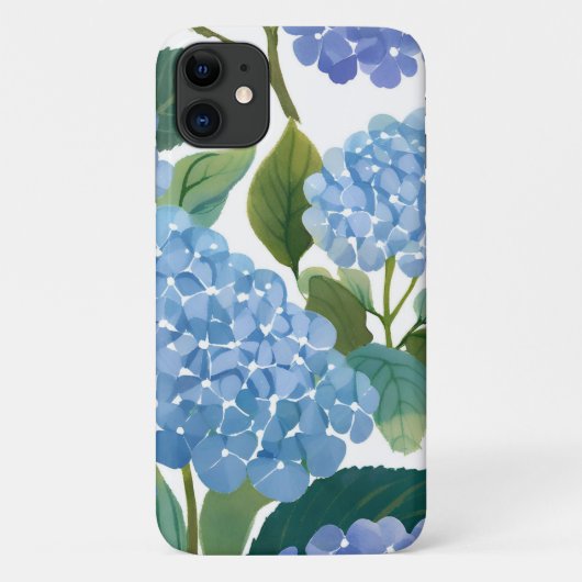Blauwe Hortensia's | Mooie Bloeiende Struik Case-Mate iPhone Case (Achterkant)
