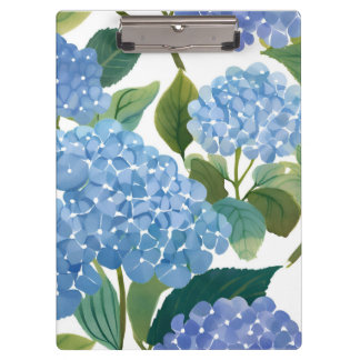 Blauwe Hortensia's | Mooie Bloeiende Struik Klembord