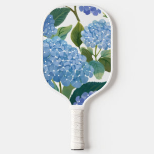 Blauwe Hortensia's Mooie Bloeiende Struik Pickleball Paddle