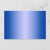 Blauwe Hortensia's Watercolor Trouwontvangstkaarte Informatiekaartje (Achterkant)