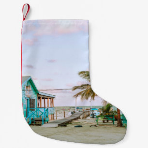 BLAUWE HOUDEN HUIS NORMAAL WATER KLEINE KERSTSOK