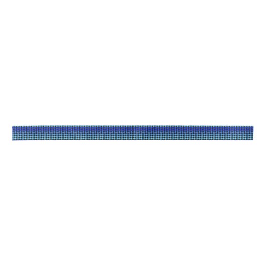 Blauwe houndstooth patroon lint (Voorkant)