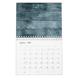 Blauwe Houten Cabine Donkere Schaduwen Rustieke Ti Kalender