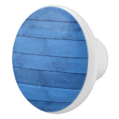 Blauwe houten keramische romp knop (Rechts)