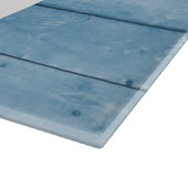 Blauwe houtkap Knipper Kooster Anchor Naam Snijplank (Hoek)