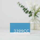 blauwe html kleurcode 3399CC Visitekaartje (Staand voorkant)