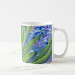Blauwe hyacinten koffiemok