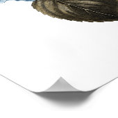 Blauwe Hydrangea Artwork #1 Botanische Wall Art Poster (Hoek)