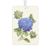 Blauwe Hydrangea Bloem Botanische Kunst Ontwerp Luchtverfrisser (Achterkant)