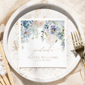 Blauwe Hydrangea Bloemen Afstudeerfeest Servetten