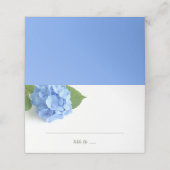 Blauwe Hydrangea Bloemen Huwelijk Gevouwen (Buitenkant ongevouwen)