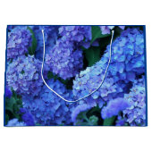 Blauwe hydrangea Blooms Floral Large Cadeauzakje (Voorkant)