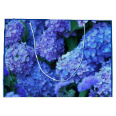 Blauwe hydrangea Blooms Floral Large Cadeauzakje (Achterkant)