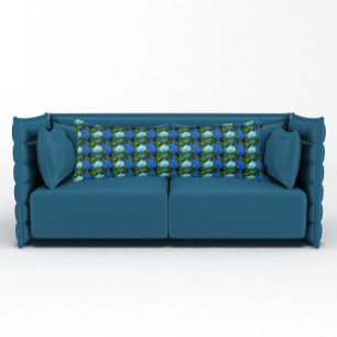 Blauwe hydrangea Blooms Floral Pattern Body Pillow Lichaamskussen