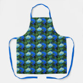 Blauwe hydrangea Blooms Floral Pattern Schort (Voorkant)