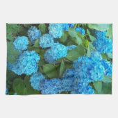 Blauwe hydrangea Blooms Floral Theedoek (Horizontaal)