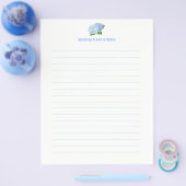 Blauwe Hydrangea Bruiloft Planning Pagina's Flyer (Enkel)