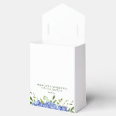 Blauwe Hydrangea Koppel Bruisfeest Bedankt Bedankdoosjes (Geopend)
