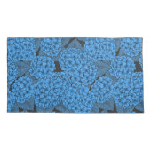 Blauwe hydrangea kussensloop (Achterkant-Links)