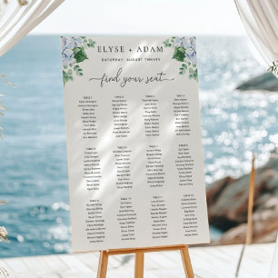 Blauwe hydrangea Poster tabel 12